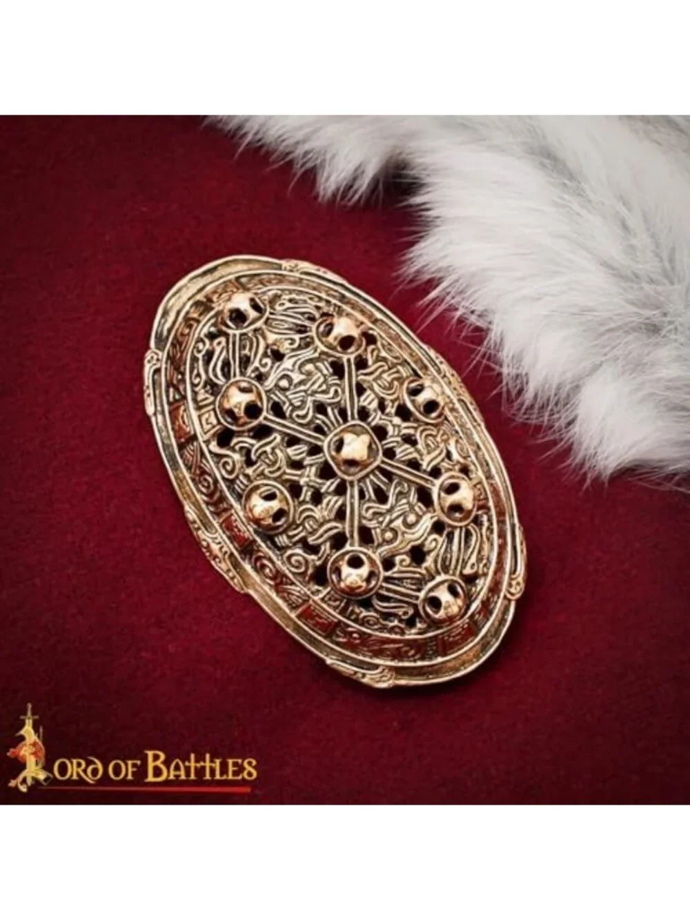 Solid Bronze Viking Turtle Brooch - Norse Cloak Pin, Authentic Lost Wax Cast